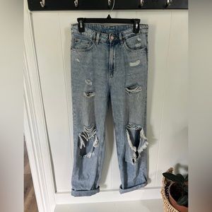 H&M high waisted denim jeans